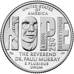 JAV 25 centai, 2024 Dr. Pauli Murray UC406
