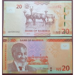 Namibia 20 dollars, 2022 P-17c