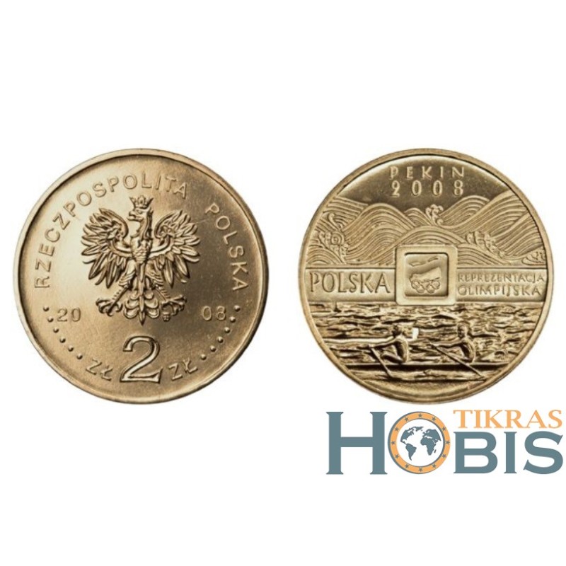 Lenkija 2 zlotai, 2008 Pekinas 2008