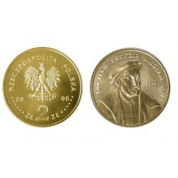 Lenkija 2 zlotai, 2005 Mikolaj Rej