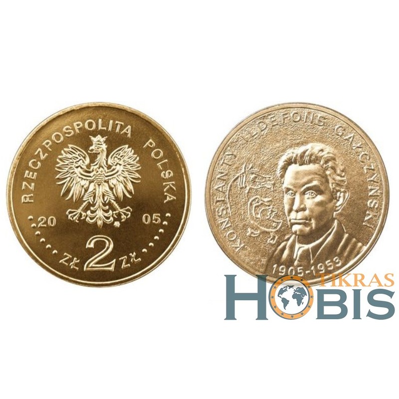 Poland 2 zlote, 2005 100th K. I. Galczynski Y527