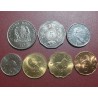 Tanzanija sentų ir šilingo 7 vnt. setas, 1976-1993