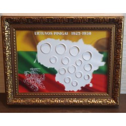 Frame for Lithuanian coins no. 86 - 1925-1938 transparent plastic