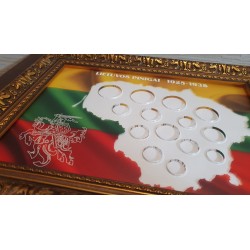 Frame for Lithuanian coins no. 86 - 1925-1938 transparent plastic