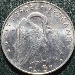 Vatikanas 5 liros,...