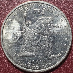 JAV 25 centai, 2001...