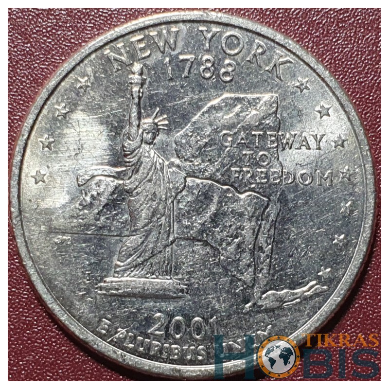 JAV 25 centai, 2001 Niujorkas KM318