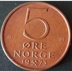 Norvegija 5 erės, 1973-1982...