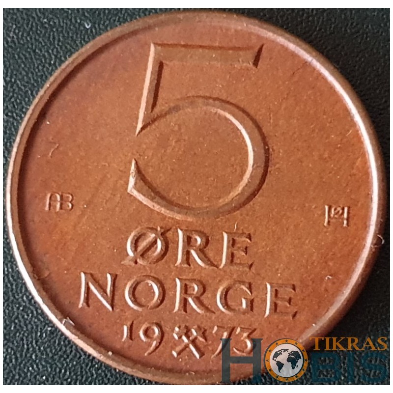 Norvegija 5 erės, 1973-1982 KM415
