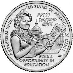 JAV 25 centai, 2024 Patsy Takemoto Mink UC404