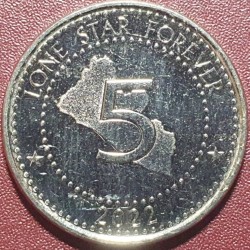 Liberia 5 dollars, 2022 UC1
