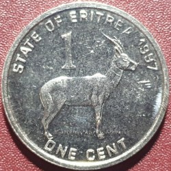 Eritrea 1 cent, 1997 KM43