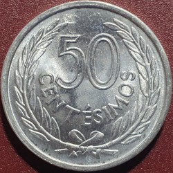 Uruguay 50 centésimos, 1965...