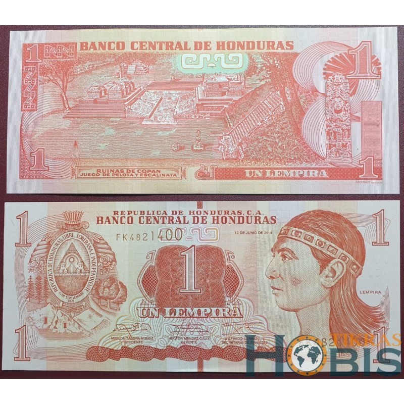Honduras 1 Lempira, 2014 P-96b