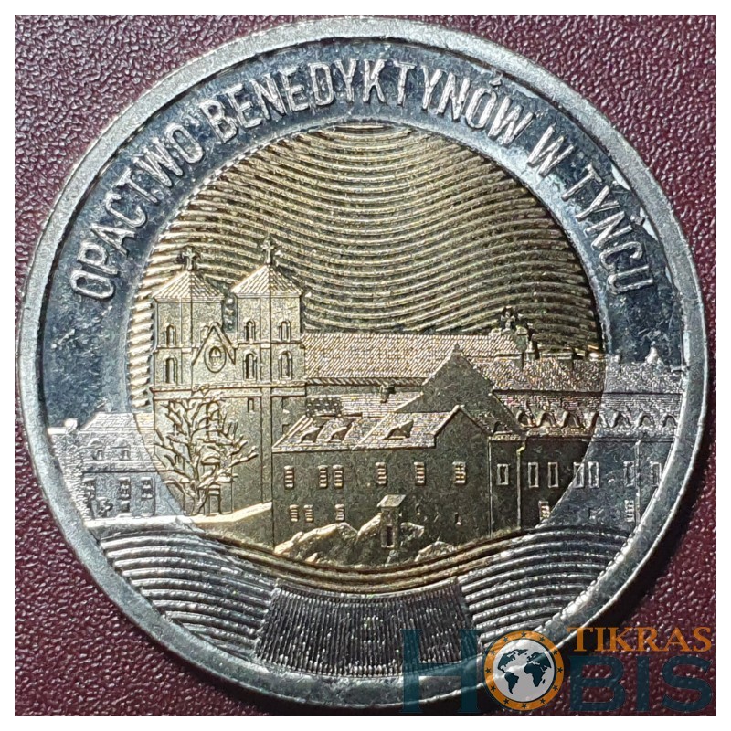 Poland 5 zlotych, 2024 Benedictine Abbey in Tyniec UC700