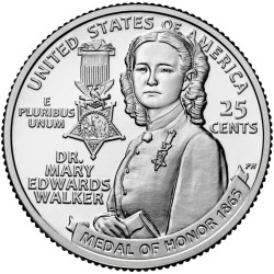 US 25 cents, 2024 Dr. Meri...