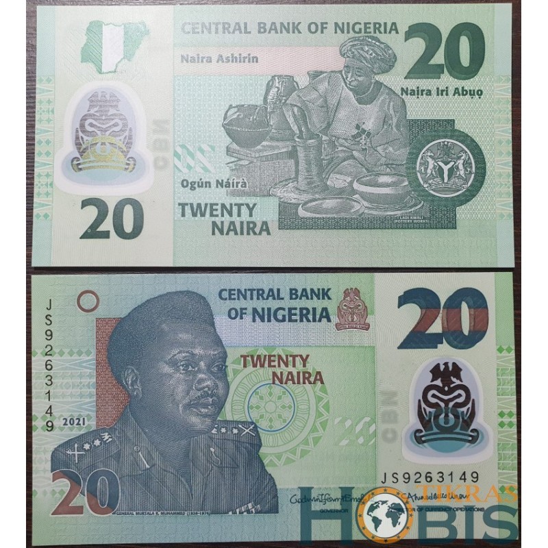 Nigerija 20 naira, 2021 P-34q