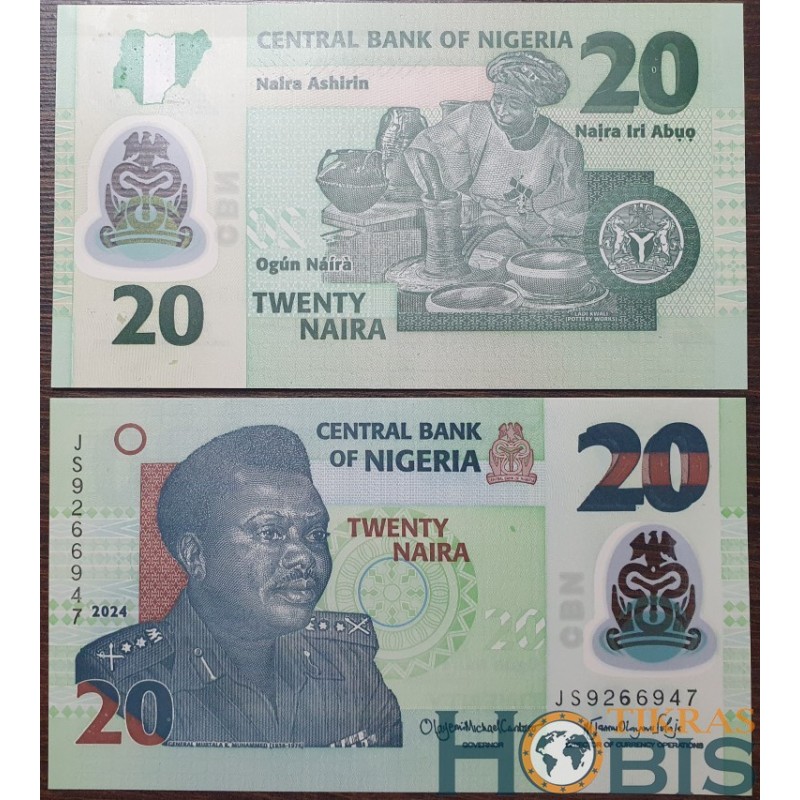 Nigeria 20 naira, 2024 P-34s