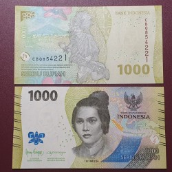 Indonesia 1000 rupees, 2024...
