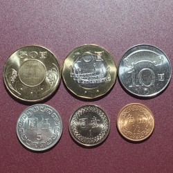 Taiwan 2001-2023 set of 6 coins
