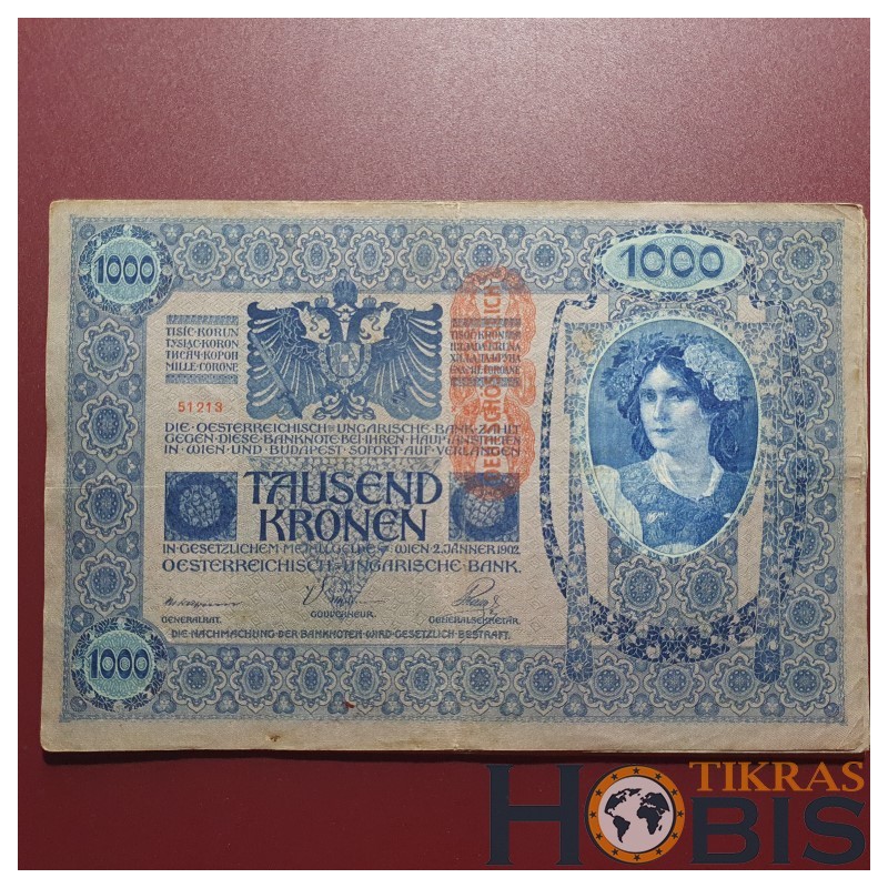 Austria 1000 Kronen, 1919 P-59a.1 DEUTSCHÖSTERREICH