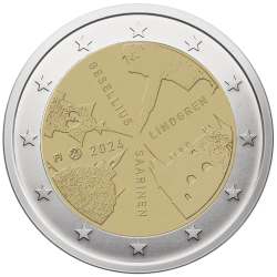 Suomija 2 eurai, 2024...