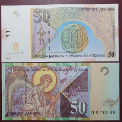 Macedonia 50 dinars, 2001...