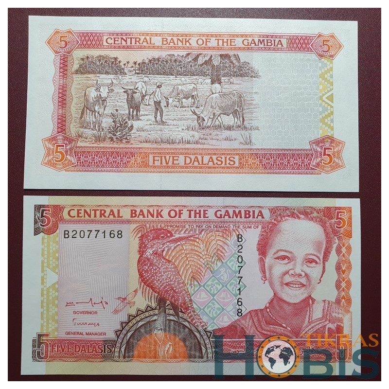 Gambija 5 Dalasis, 1996 P-16a