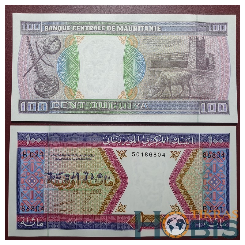 Mauritanija 100 Ouguiya, 2002 P-4k
