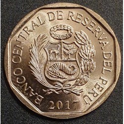 Peru 1 sol, 2017 American Crocodile KM404
