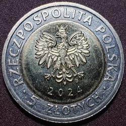Poland 5 zlotych, 2024 Łańcut Castle UC732