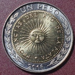 Argentina 1 pesas, 2016 KM112