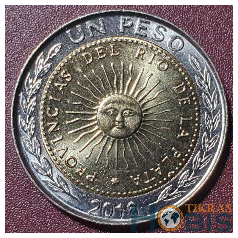 Argentina 1 pesas, 2016 KM112