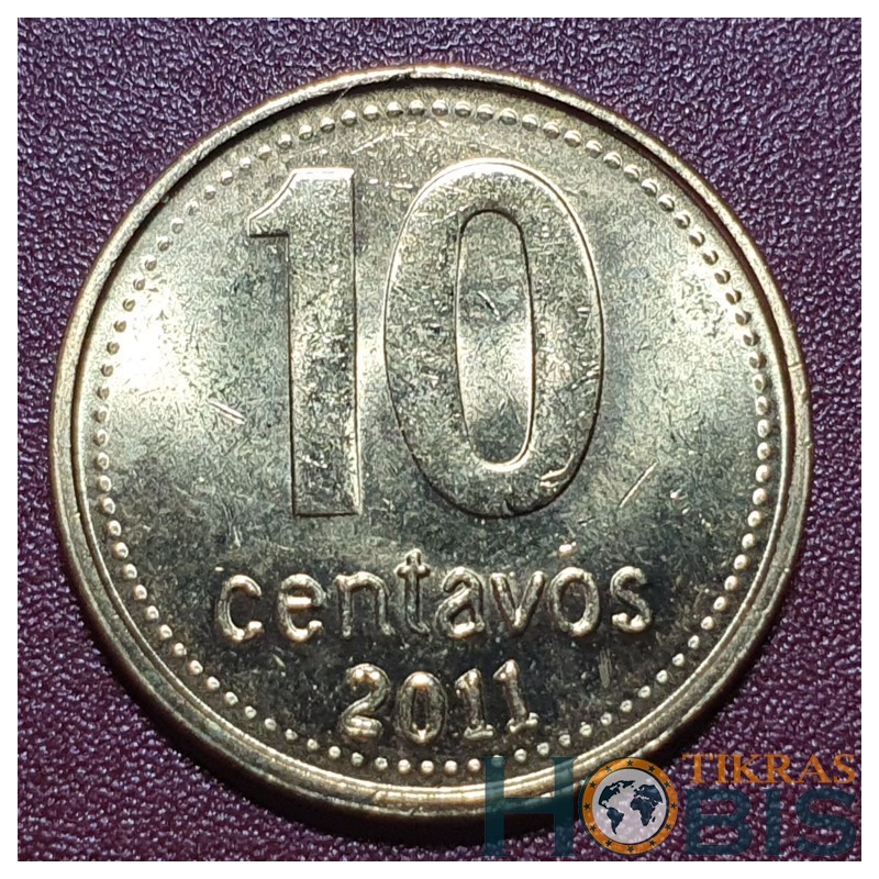 Argentina 10 sentavų, 2011 KM107a