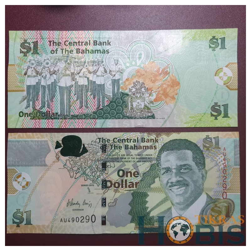 Bahamas 1 Dollar, 2015 P-71Aa