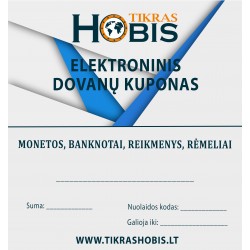 Tikras Hobis dovanų kuponas - ELEKTRONINIS
