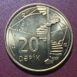 Azerbaijan 20 qəpik, 2006 KM43