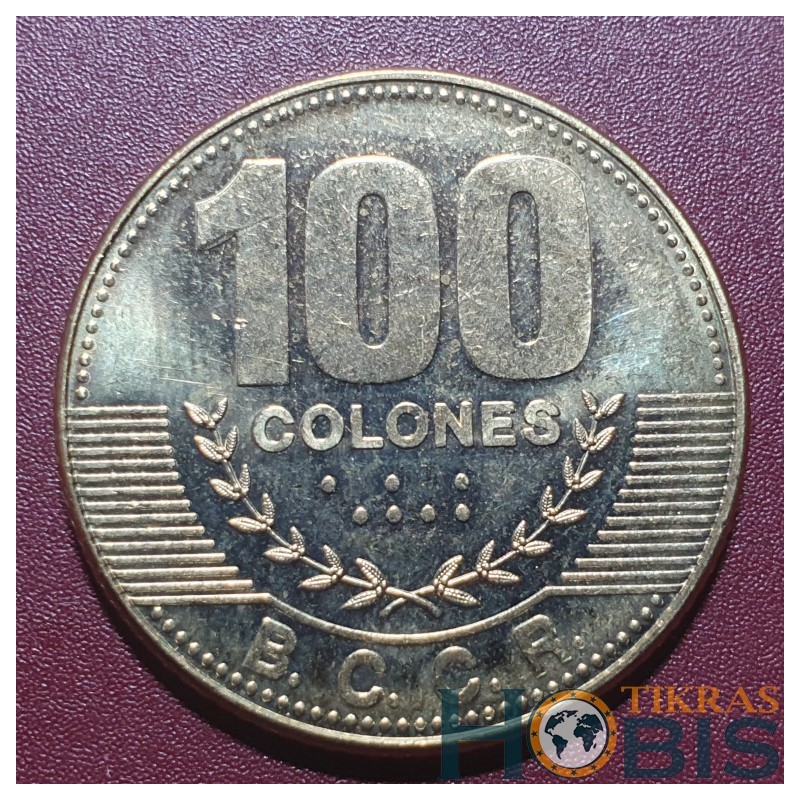Costa Rica 100 colones, 2017-2021 KM240a