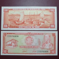 Peru 10 Soles de Oro, 1973...