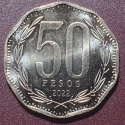 Chile 50 pesos, 2022 KM219