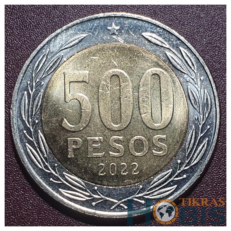 Čilė 500 pesų, 2022 KM235