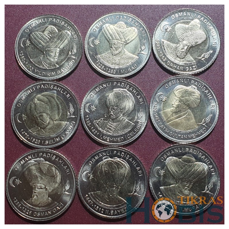 Turkey 1x9 lira, 2024 Sultans of the Ottoman