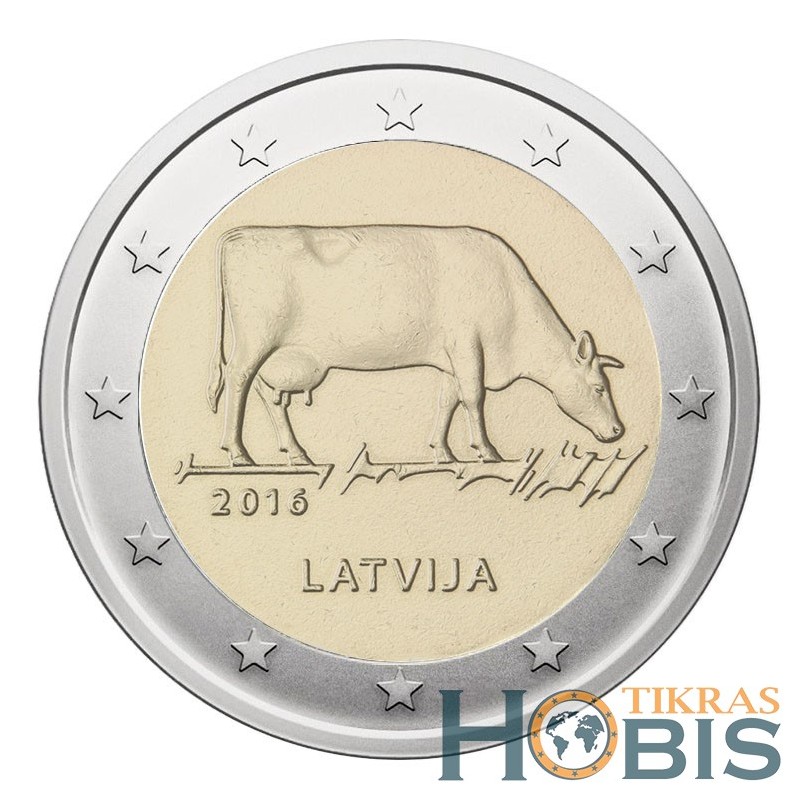 Latvia 2 euro, 2016 Latvian Brown KM175