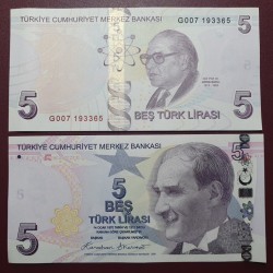 Turkey 5 Lira, 2024 P-222?...