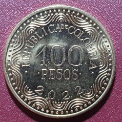 Kolumbija 100 pesų, 2022 KM296