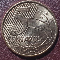Brazil 5 centavos, 2023 KM648
