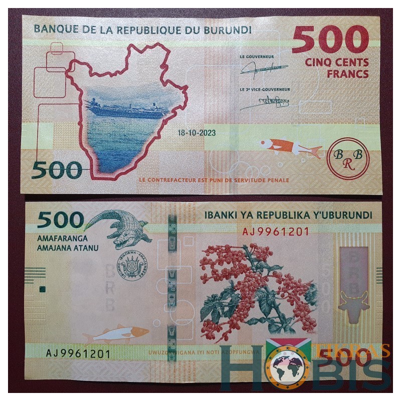 Burundis 500 frankų, 2023 P-50c