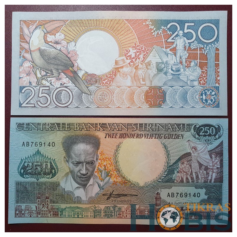 Surinamas 250 guldenų, 1988 P-134