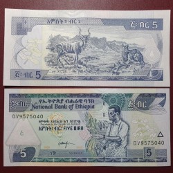 Etiopija 5 Birr, 2017 P-47h