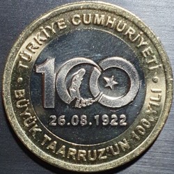 Turkija 1 lira, 2022...
